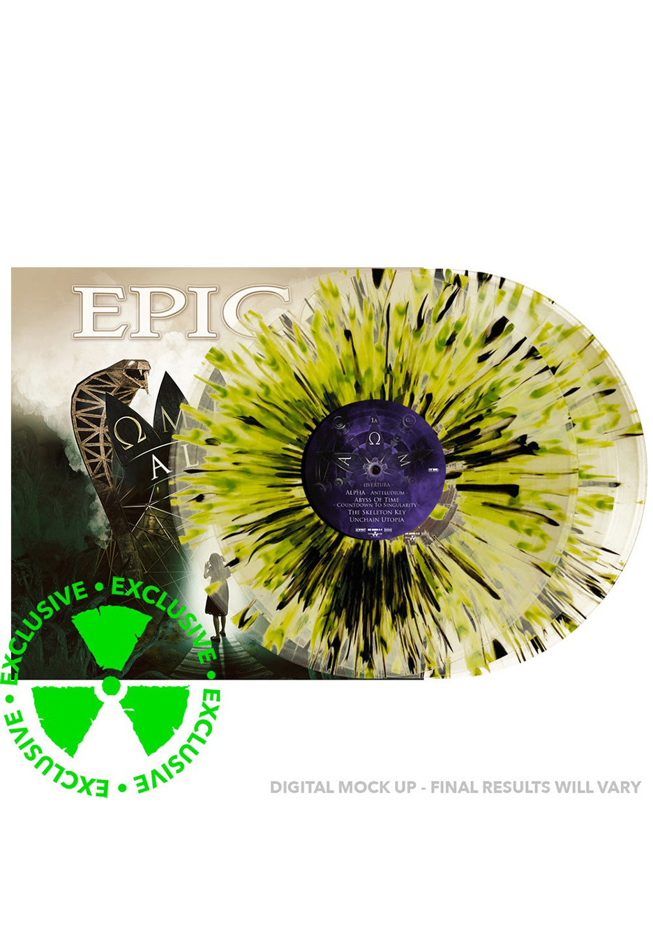 Epica - Omega Alive Clear/Green/Black - Splattered 3 Vinyl | Neutral-Image