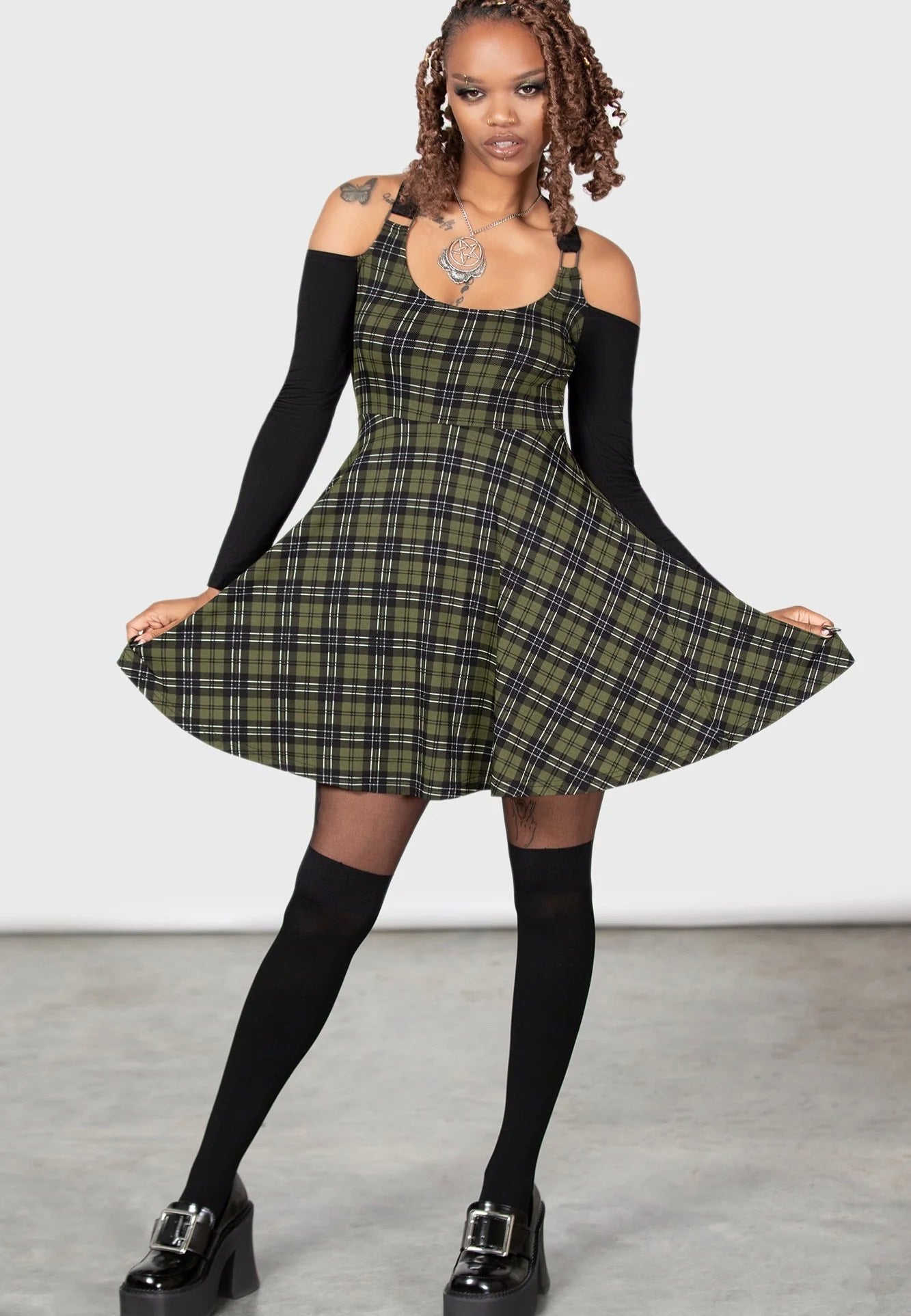 Killstar - Estine Skater Green - Dress