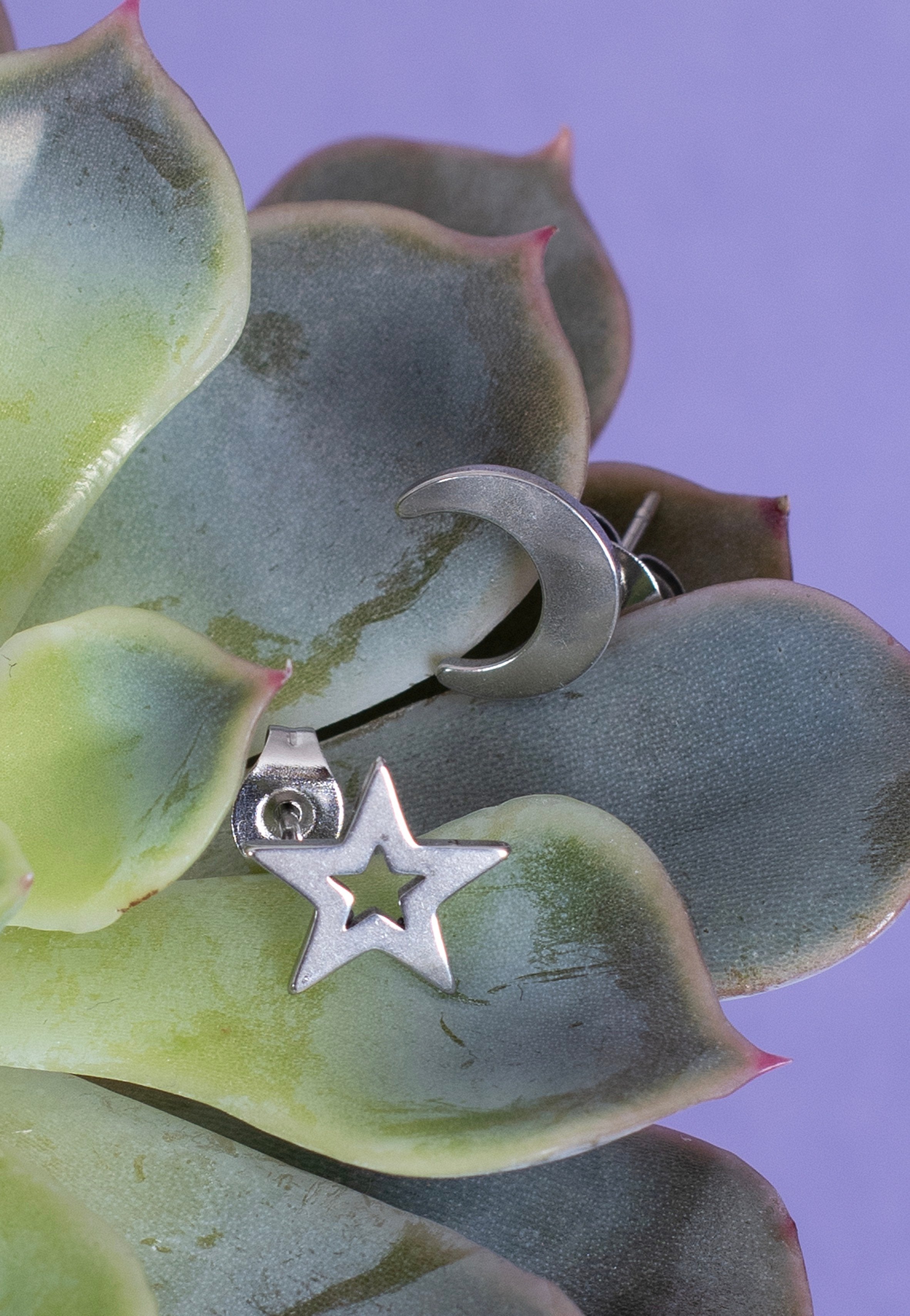 etNox - Mond Und Stern Silver - Earrings | Neutral-Image