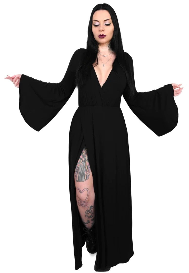 Foxblood - Cassandra Bell Sleeve Black - Dress | Women-Image