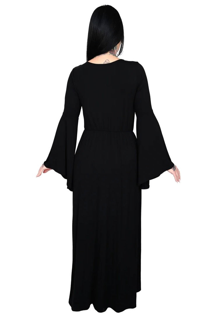 Foxblood - Cassandra Bell Sleeve Black - Dress | Women-Image