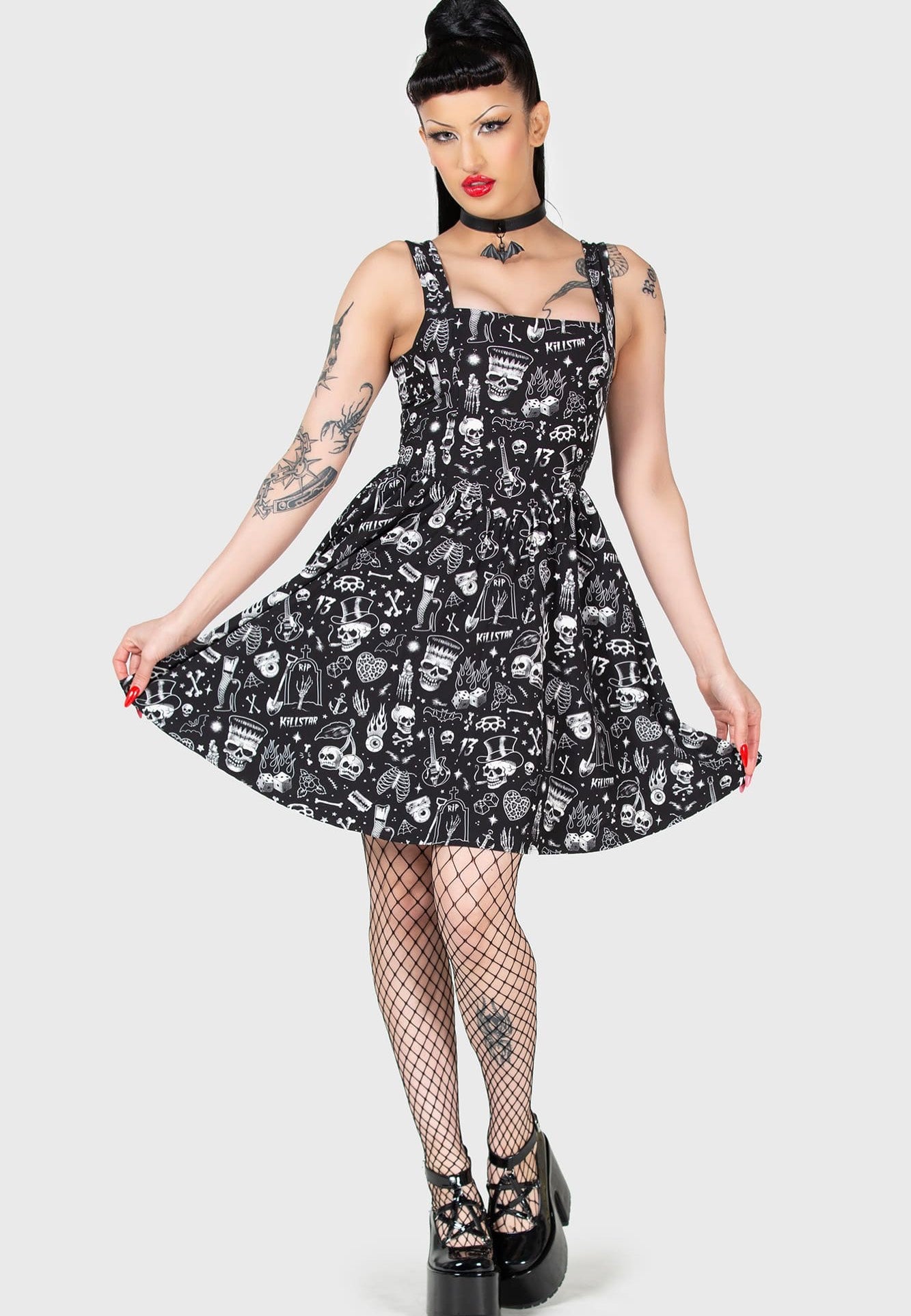 Killstar - Flipped Mini Black - Dress | Women-Image