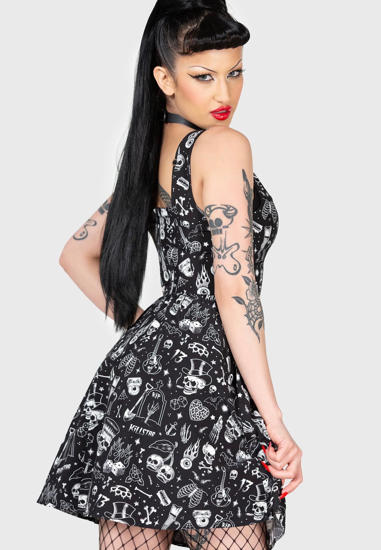 Killstar - Flipped Mini Black - Dress | Women-Image