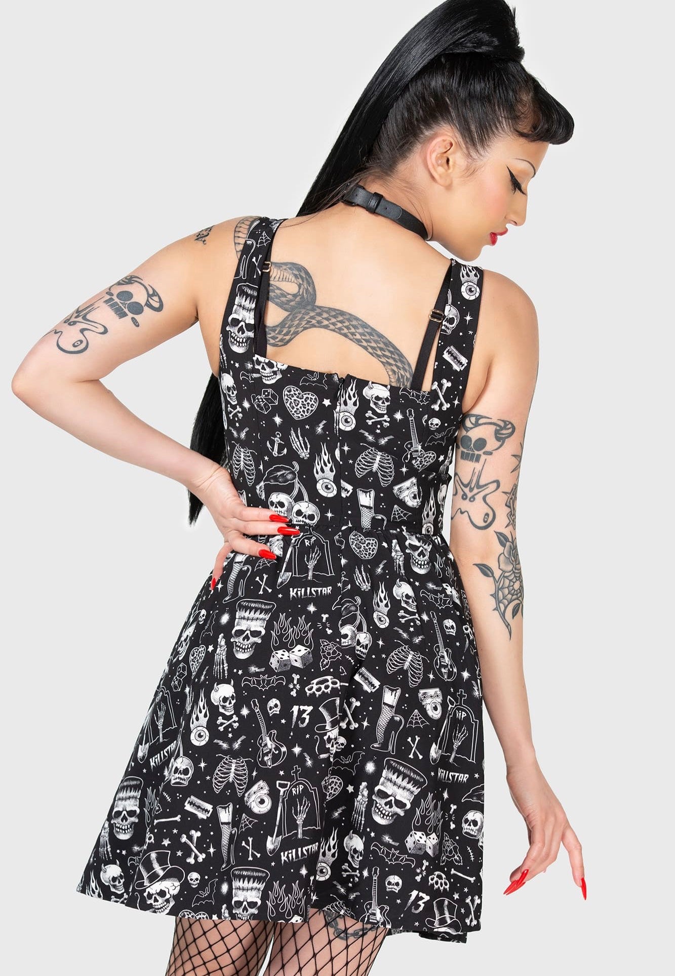 Killstar - Flipped Mini Black - Dress | Women-Image