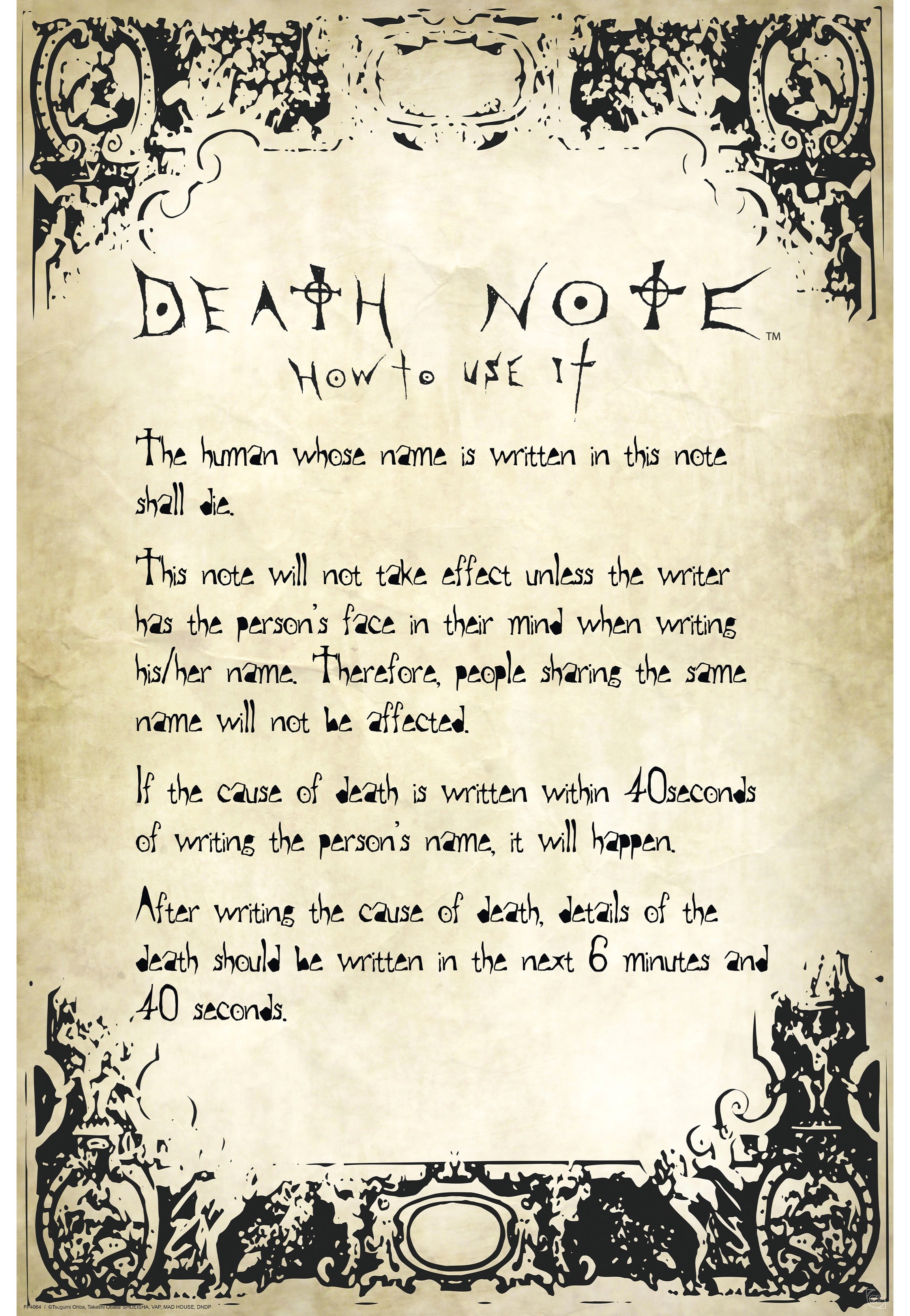 Death Note - Rules Maxi - Poster | Neutral-Image