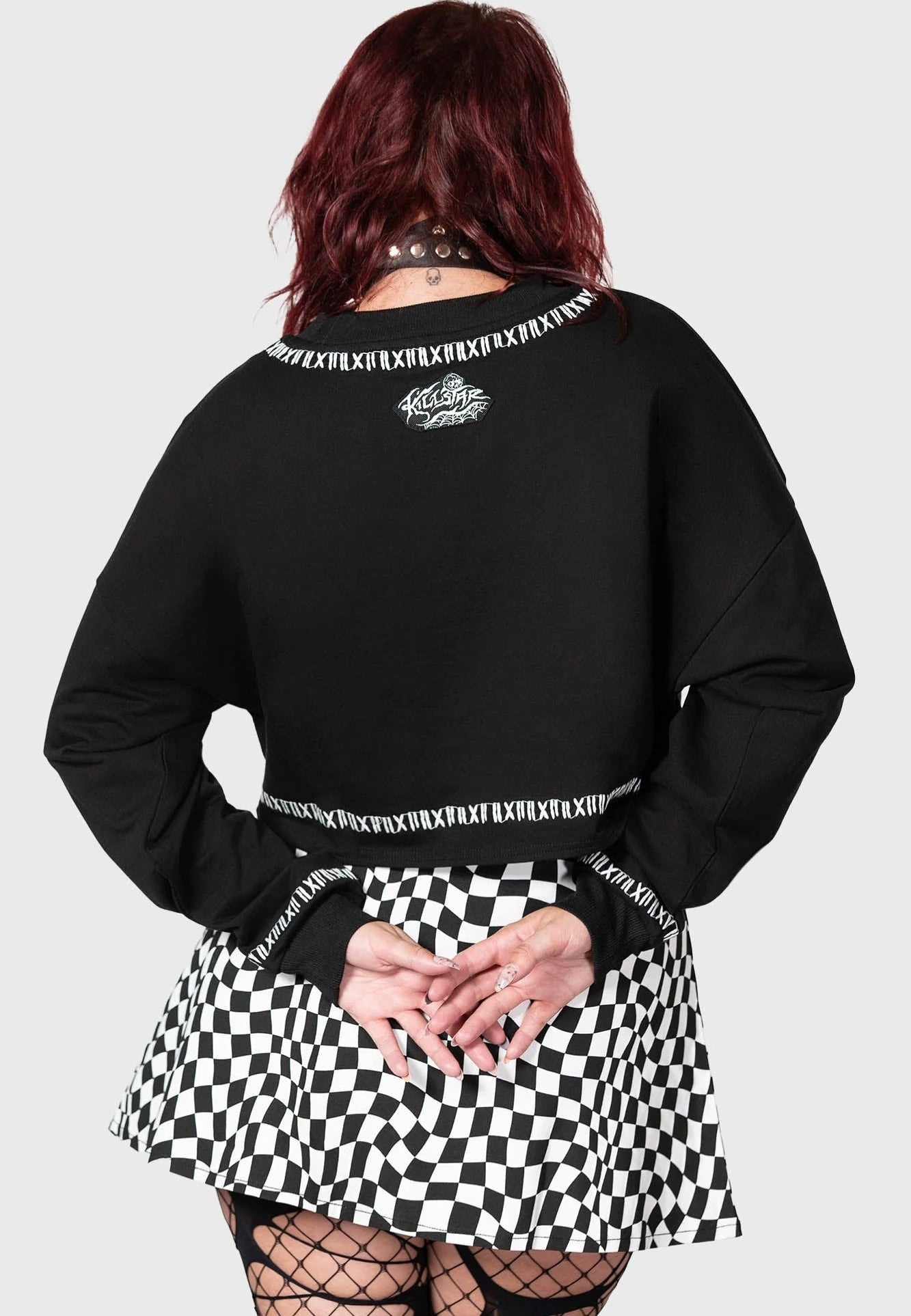 Killstar - Fright N Terror Crop Black - Sweater | Women-Image