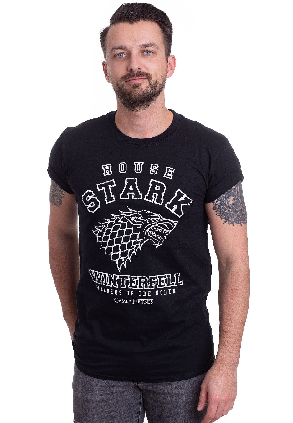 Game Of Thrones - House Stark Winterfell - T-Shirt | Men-Image