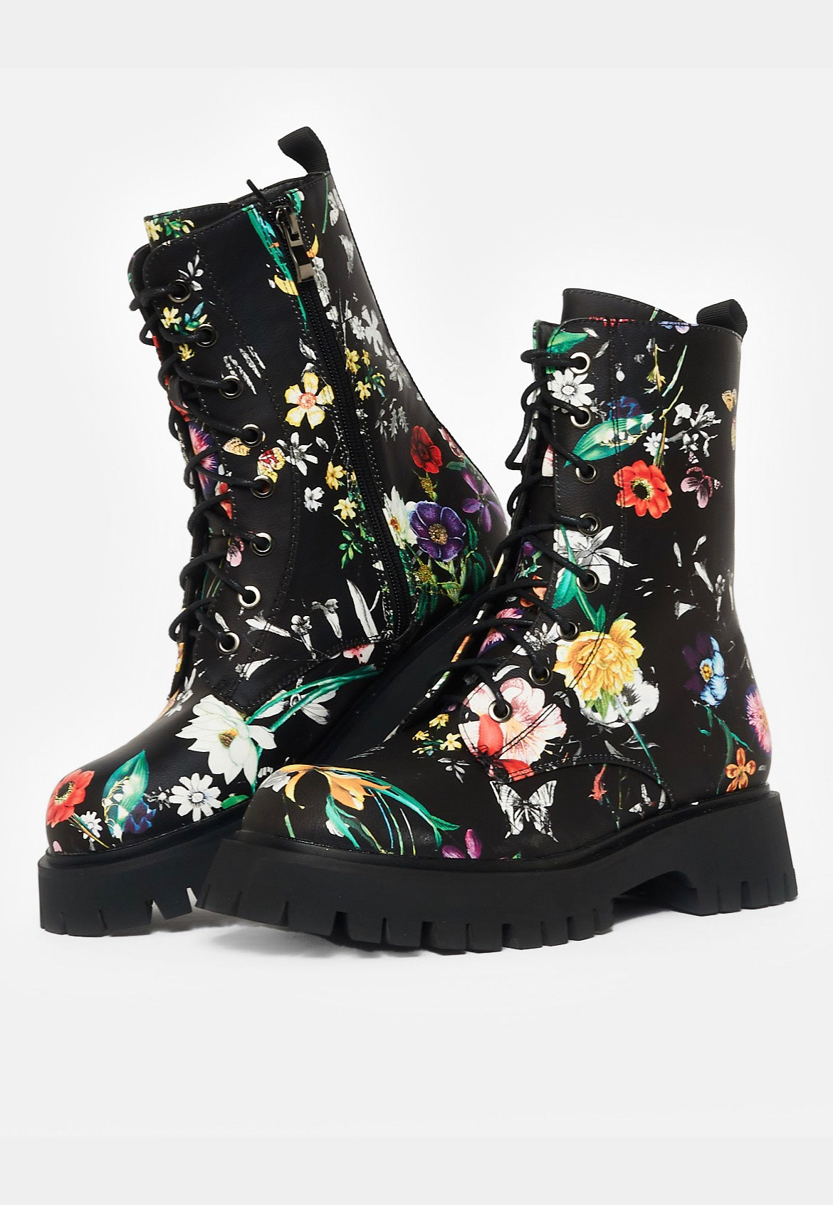 Koi Footwear - Garden Games Floral Print Black - Girl Shoes | Women-Image