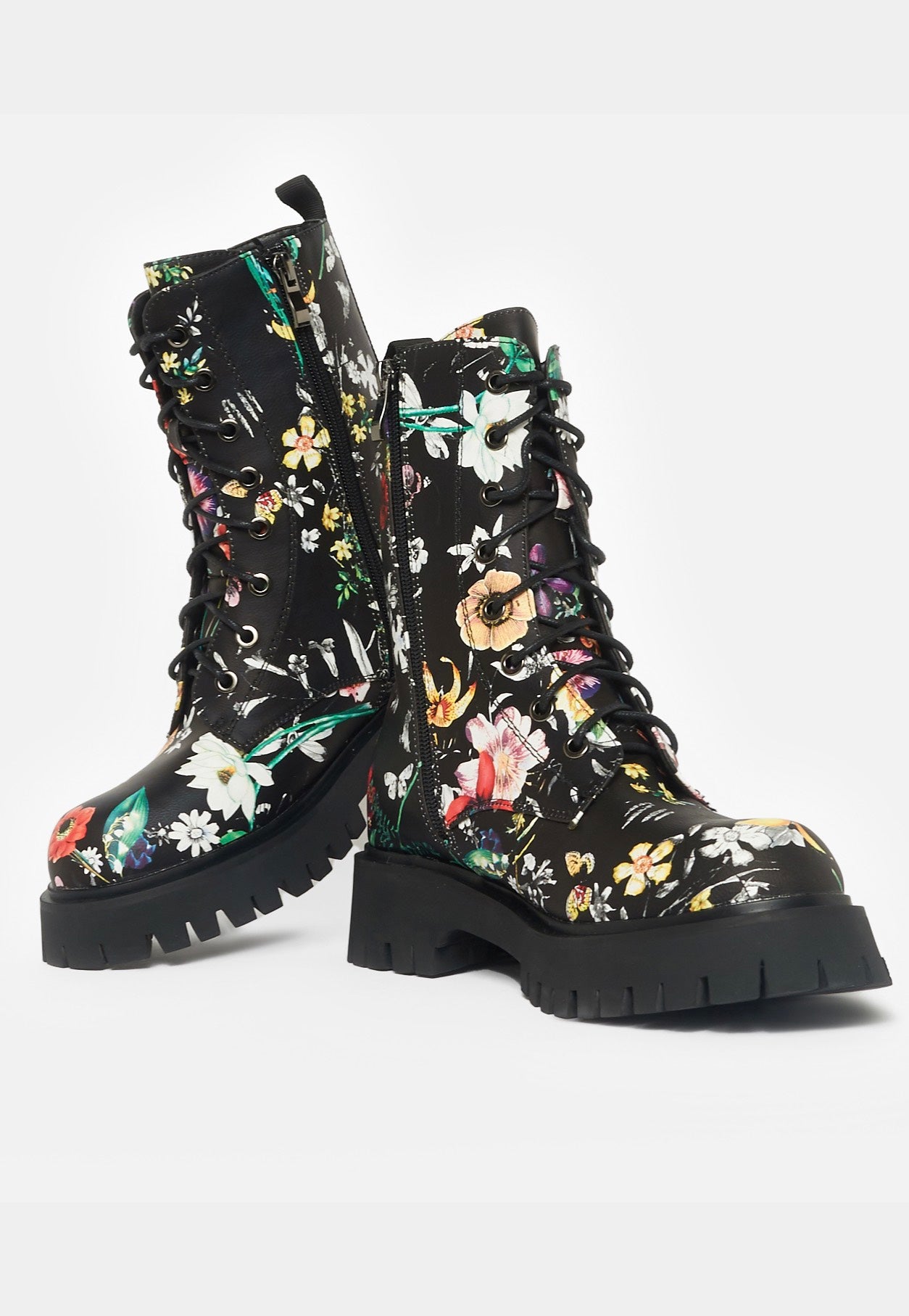 Koi Footwear - Garden Games Floral Print Black - Girl Shoes | Women-Image