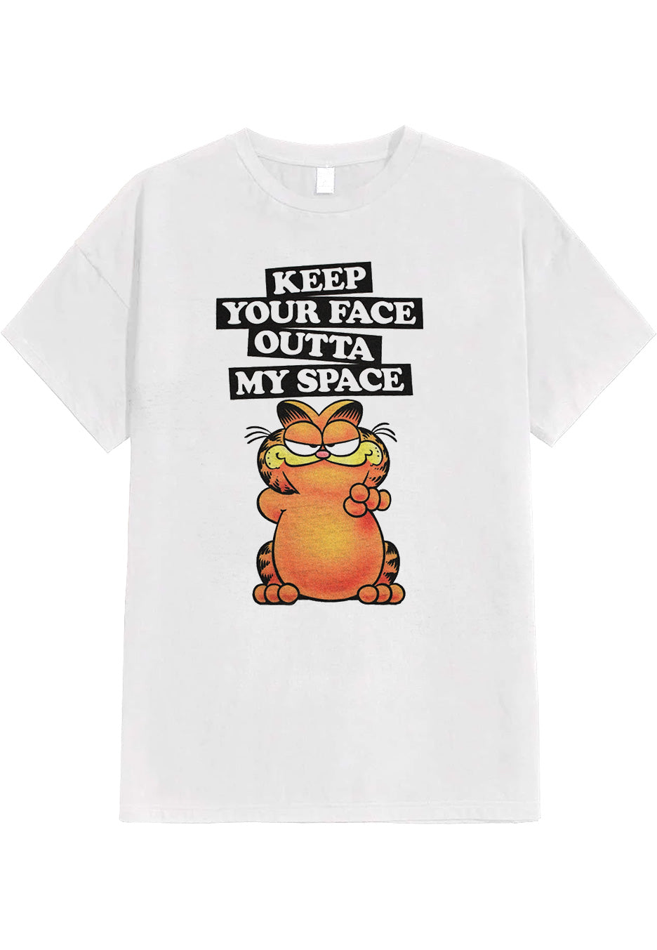 Garfield - My Space White - T-Shirt | Neutral-Image