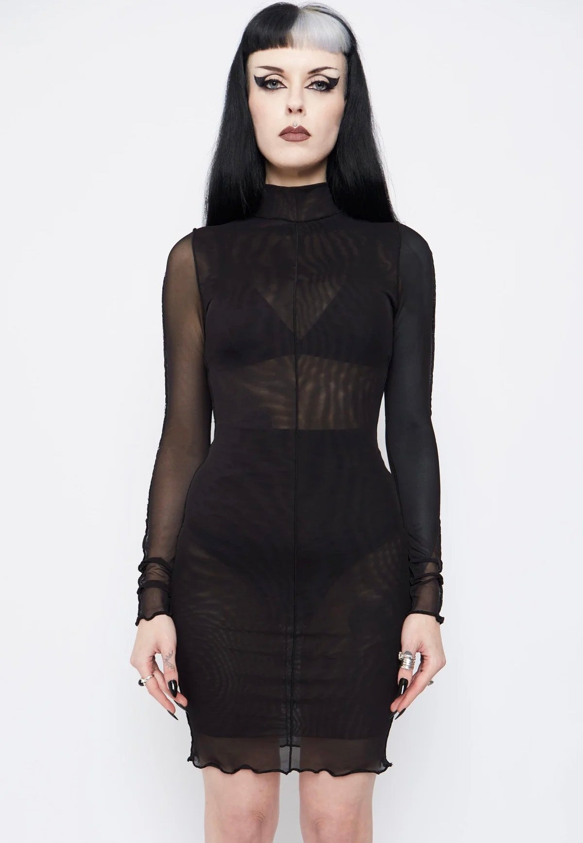 Mary Wyatt - Gemini High Neck Mesh - Dress | Women-Image