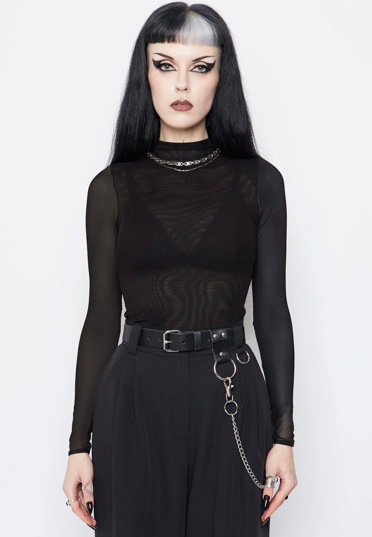 Mary Wyatt - Gemini High Neck Mesh - Top | Women-Image