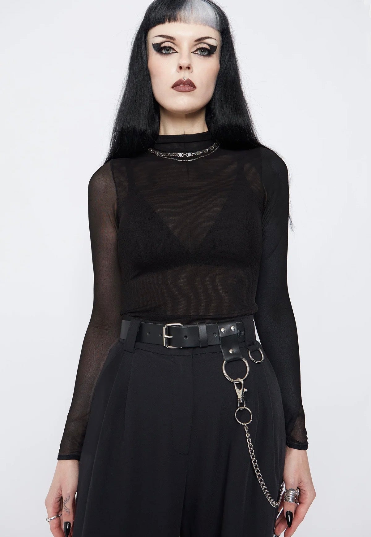 Mary Wyatt - Gemini High Neck Mesh - Top | Women-Image