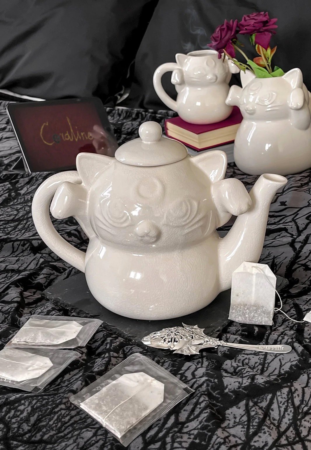 Killstar - Ghost Kitty White - Teapot | Neutral-Image