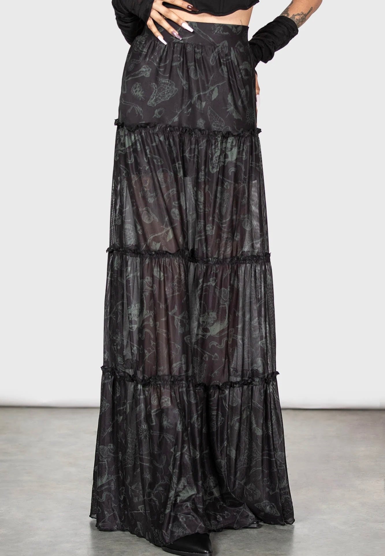 Killstar - Ghosted Woods Maxi - Skirt | Women-Image