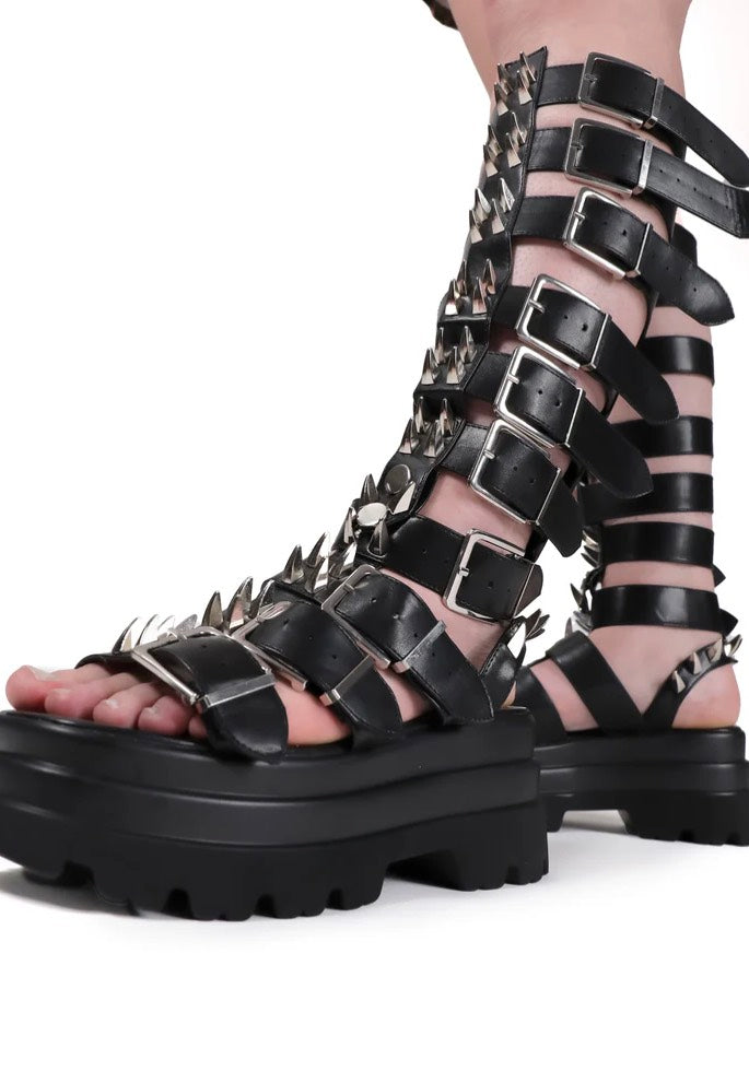 Koi Footwear - The Mage Resistor Spiked Black - Girl Sandals | Women-Image