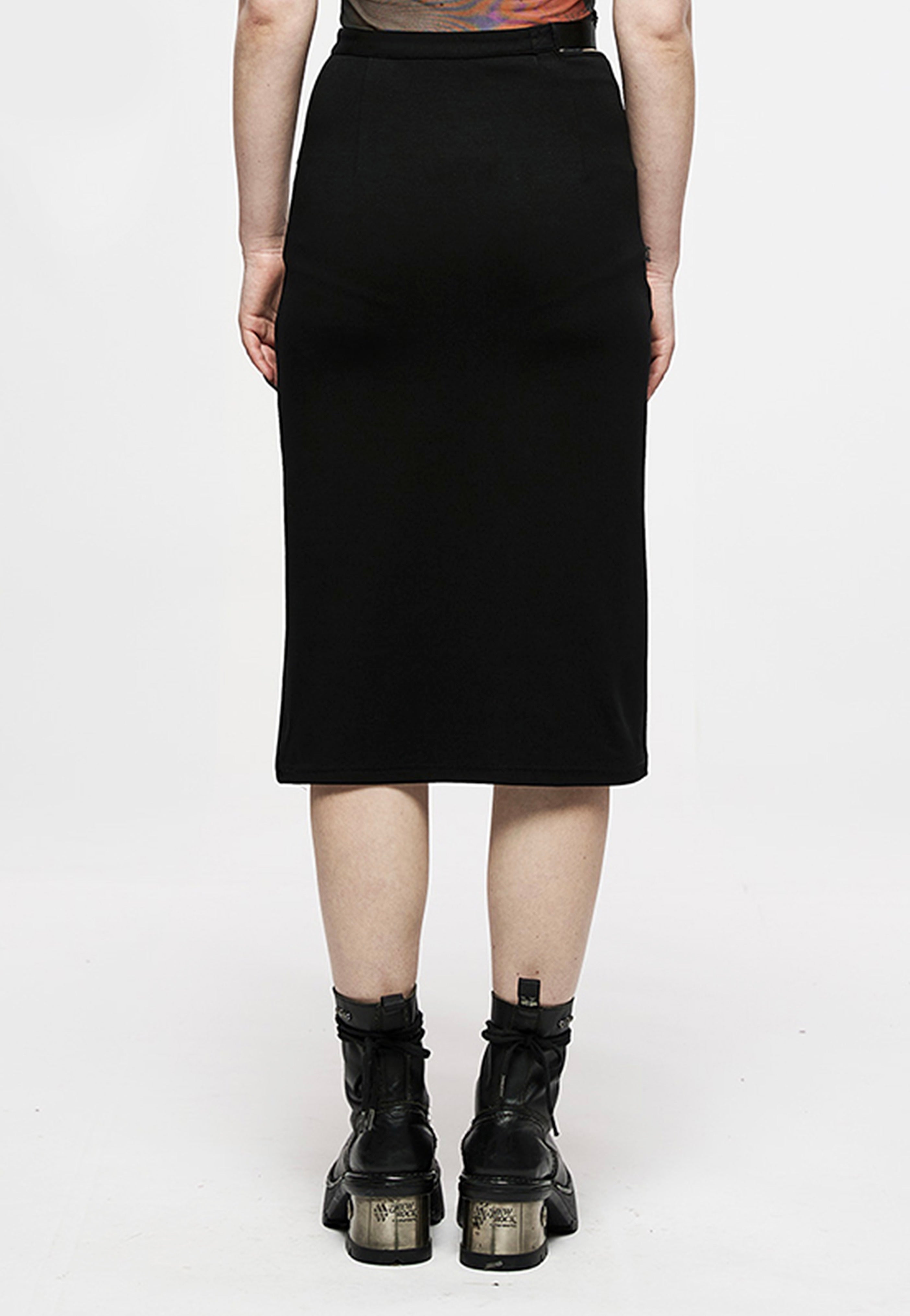 Punk Rave - Florentine Tragedy Maxi Black - Skirt | Women-Image