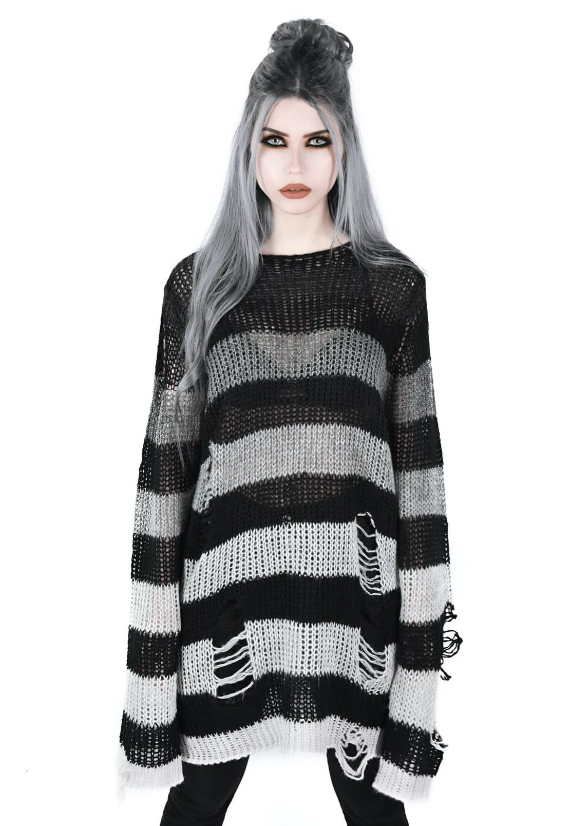 Killstar - Grady Knit Black - Pullover | Women-Image