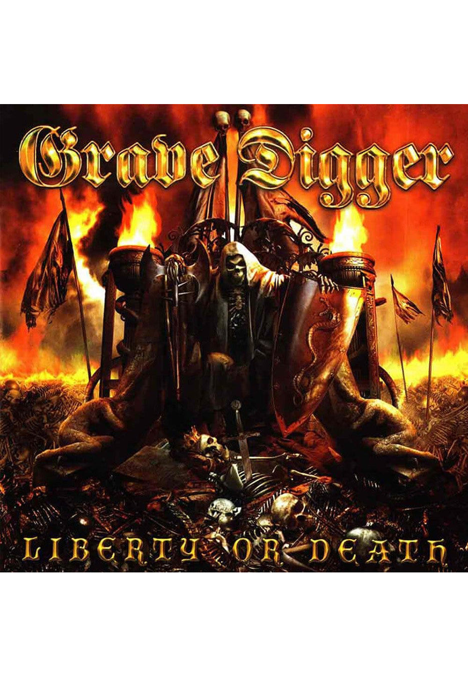 Grave Digger - Liberty Or Death Red/Black - Splattered Vinyl | Neutral-Image