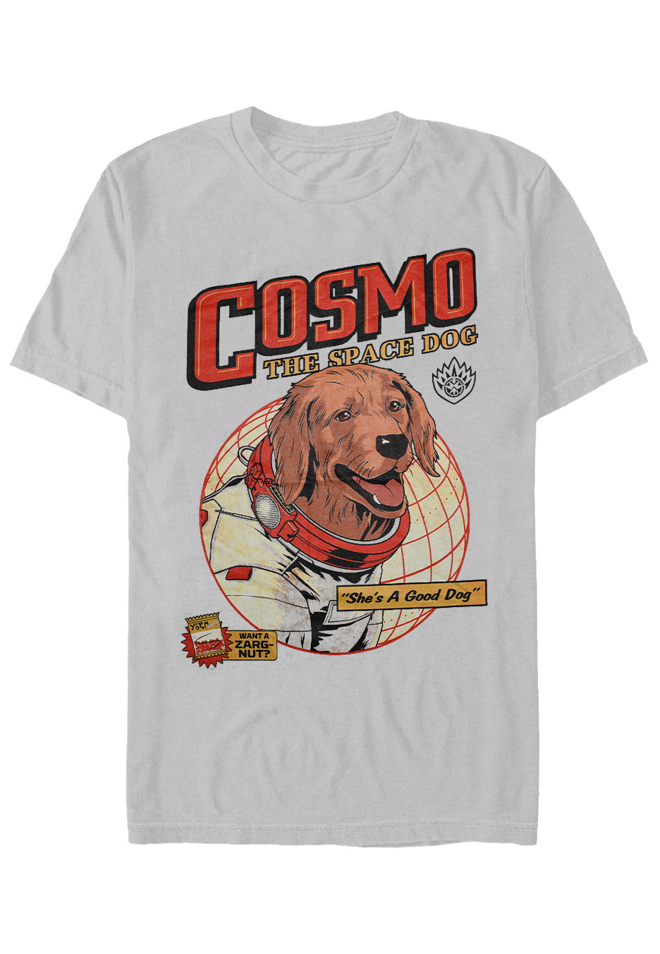Guardians Of The Galaxy - Cosmo The Space Dog Grey - T-Shirt | Neutral-Image