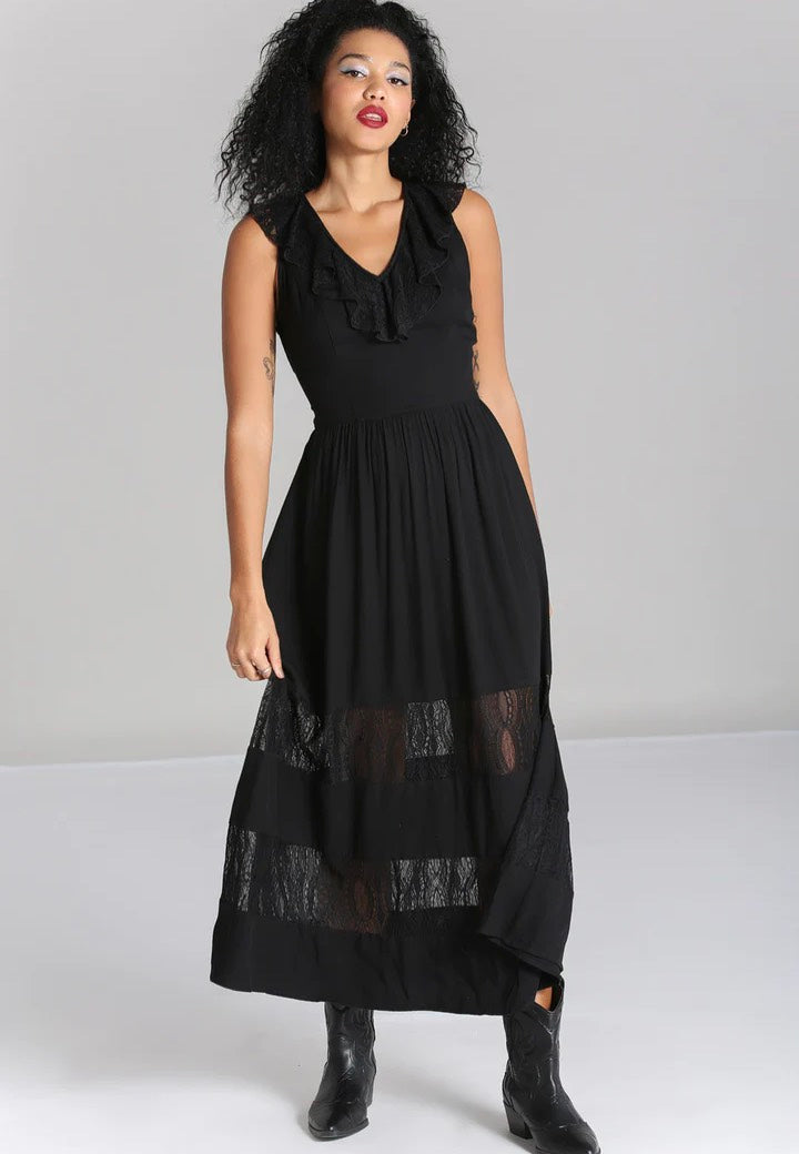 Hellbunny - Mortem Maxi Black - Dress