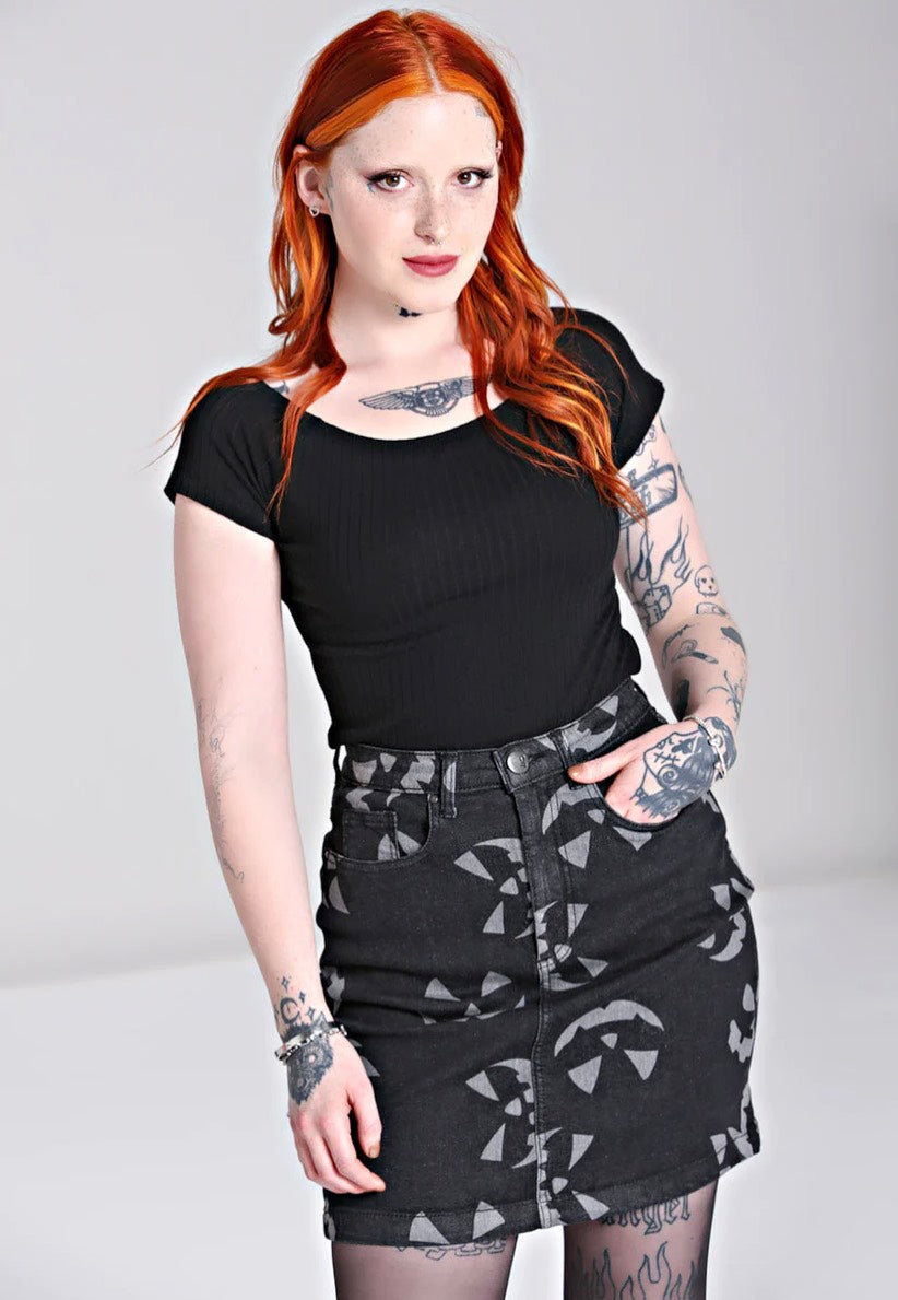 Hellbunny - Jack O Lantern Black - Skirt | Women-Image