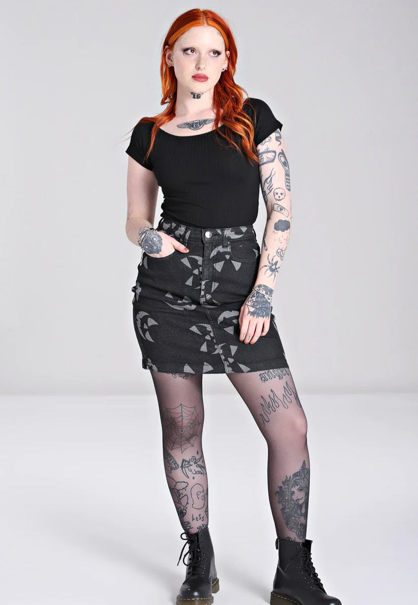 Hellbunny - Jack O Lantern Black - Skirt | Women-Image