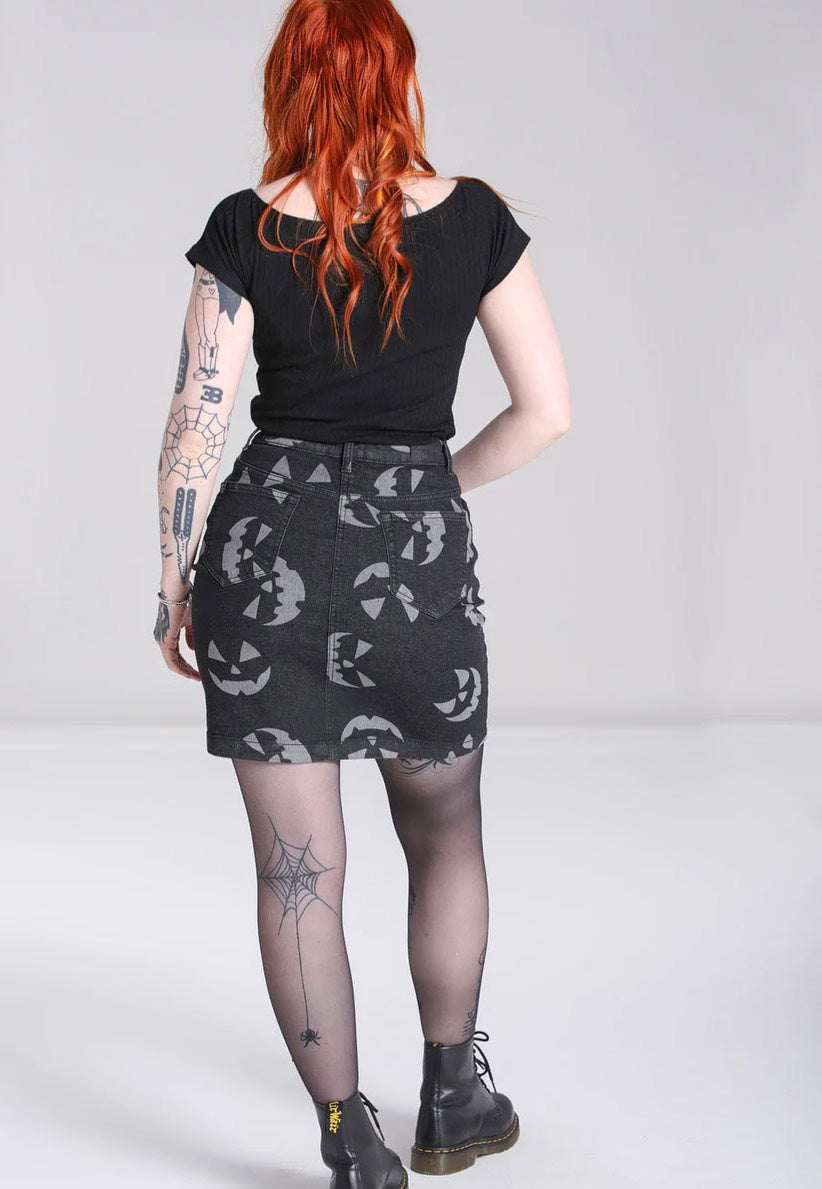 Hellbunny - Jack O Lantern Black - Skirt | Women-Image