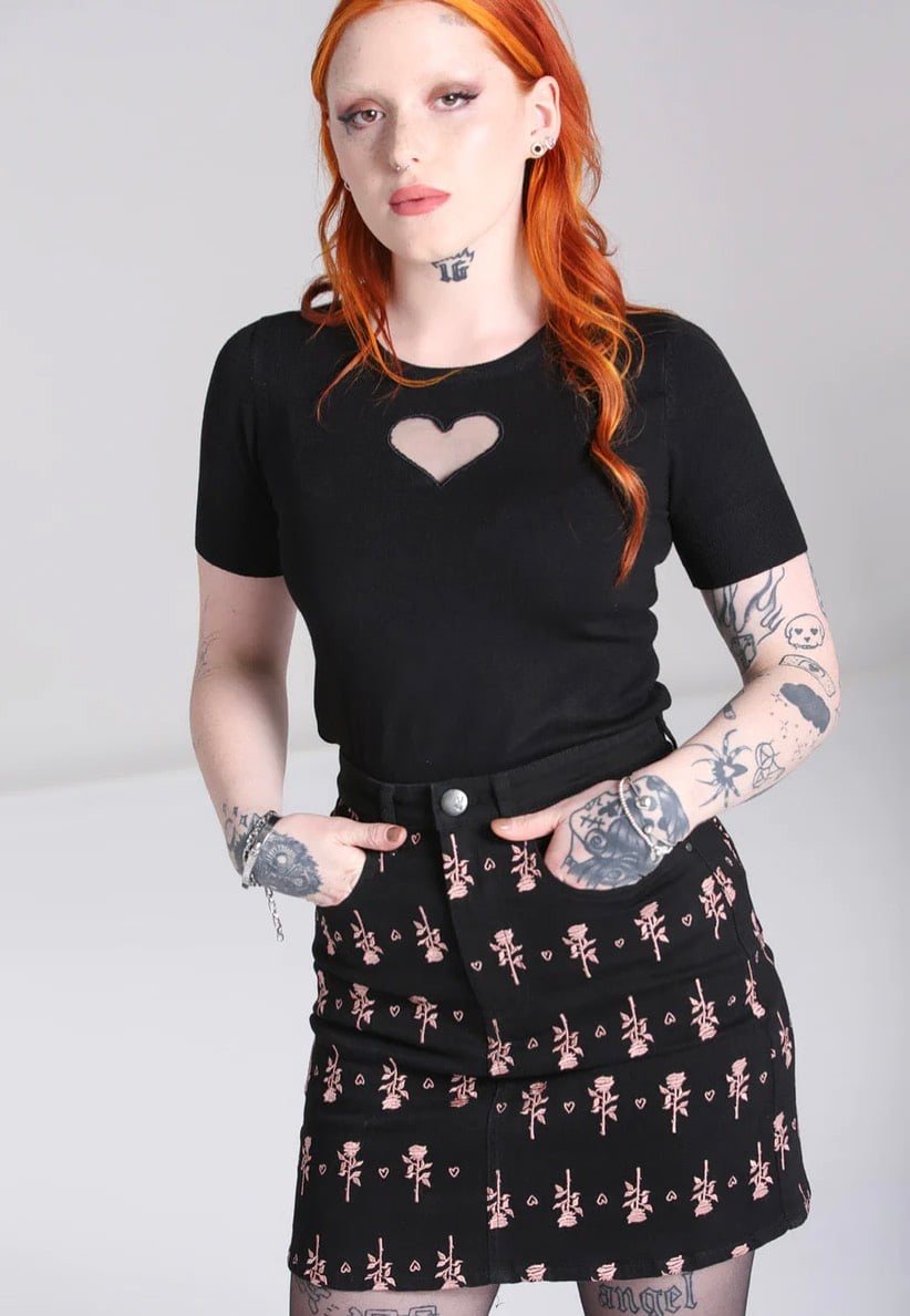 Hellbunny - The Lover Black - Skirt | Women-Image