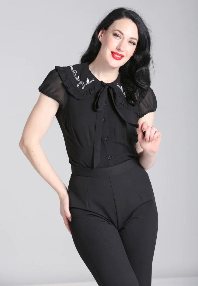 Hellbunny - Black And White - Blouse | Women-Image