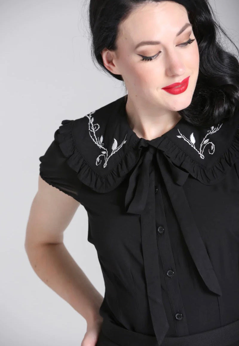 Hellbunny - Black And White - Blouse | Women-Image