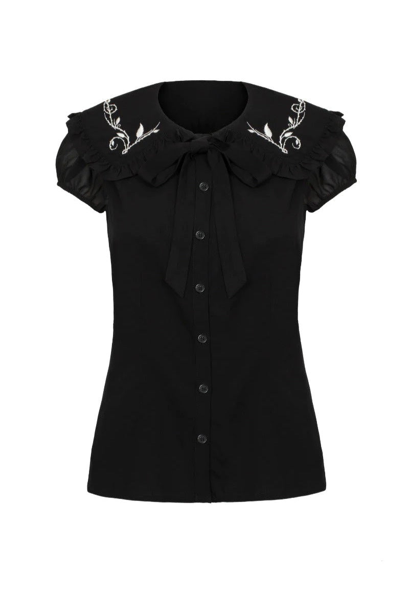 Hellbunny - Black And White - Blouse | Women-Image