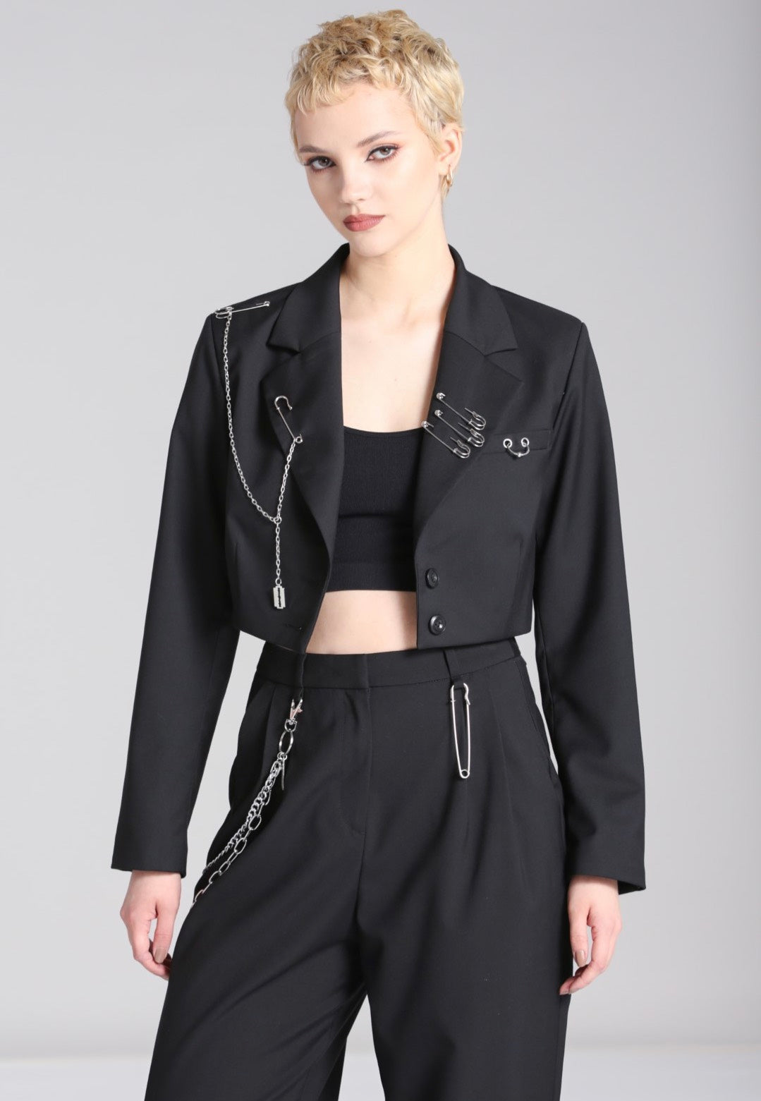 Hellbunny - Rebellion Black - Blazer | Women-Image