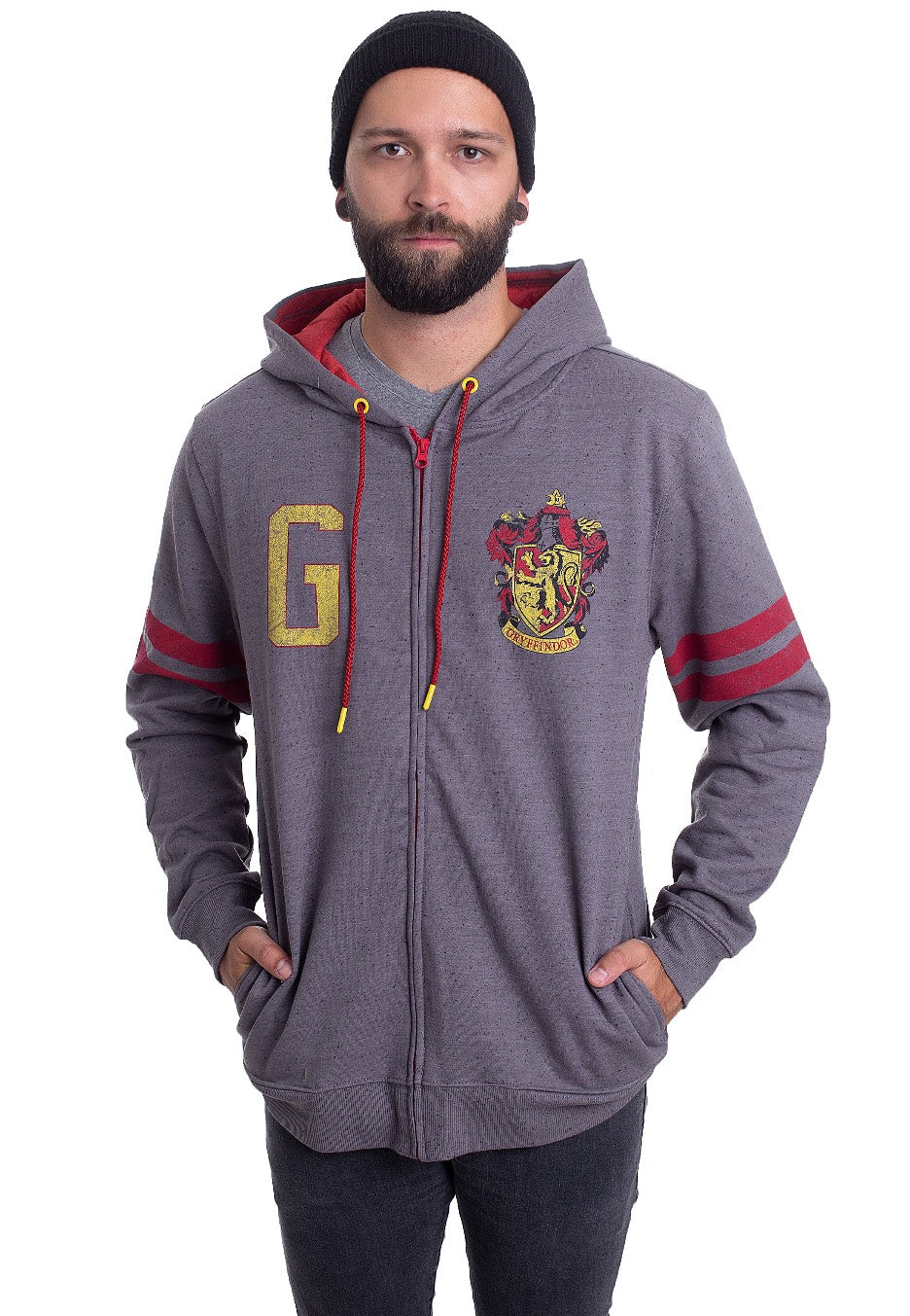 Harry Potter - Gryffindor Charcoal - Zipper | Men-Image