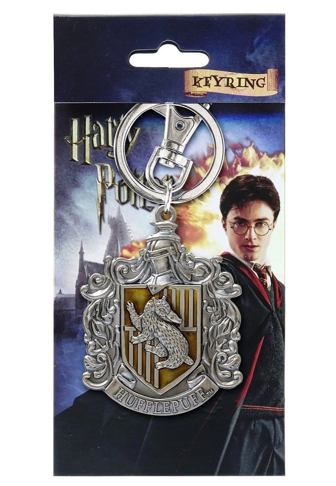 Harry Potter - Hufflepuff Crest Pewter - Keyring | Neutral-Image