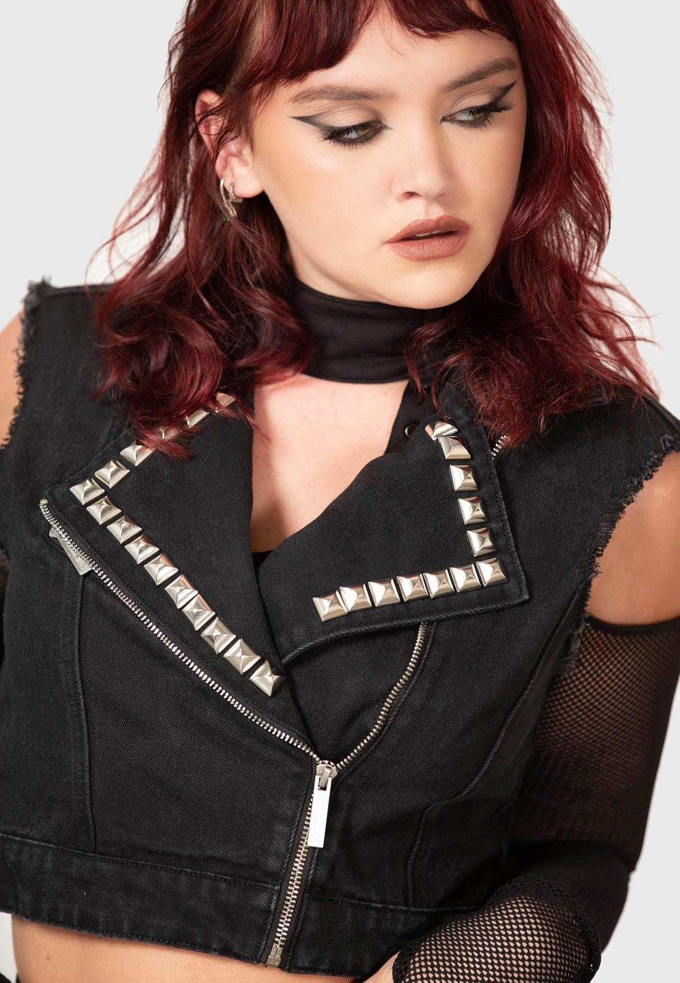 Killstar - Heaven2Hell Denim Black - Vest | Women-Image