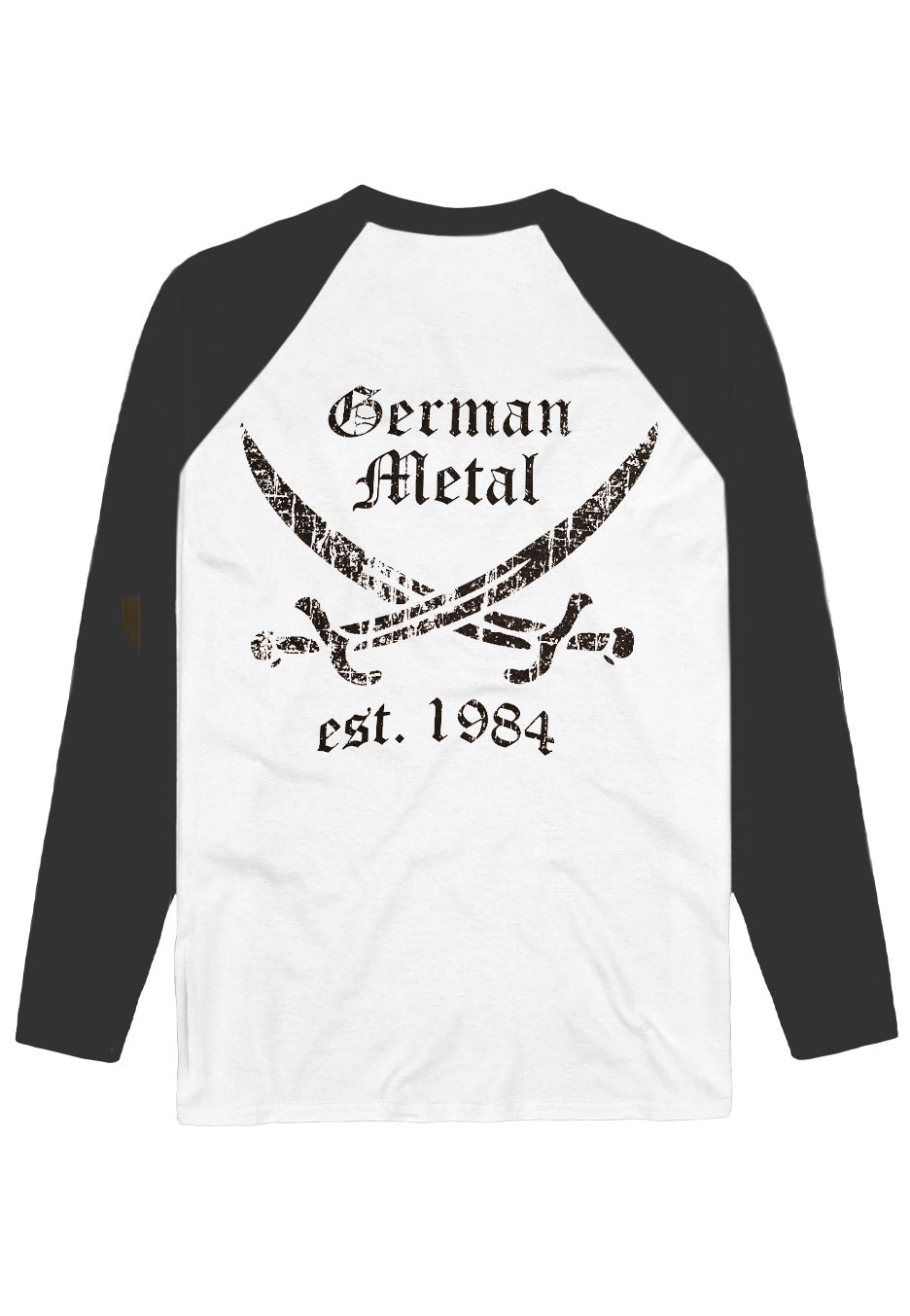 Helloween - Pirate Baseballshirt Raglan White/Black - Longsleeve | Neutral-Image