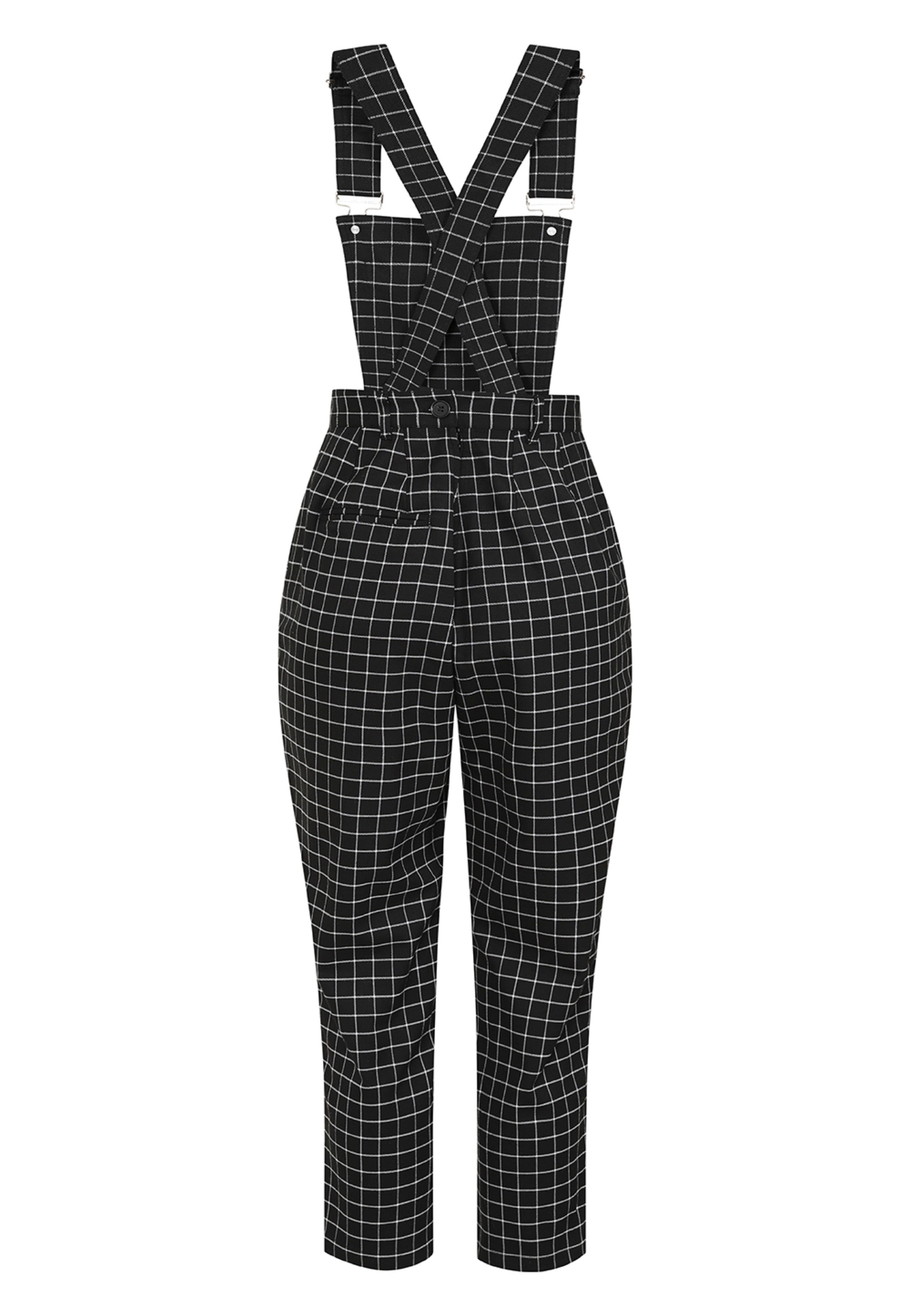 Hellbunny - Tate Black - Dungarees | Women-Image