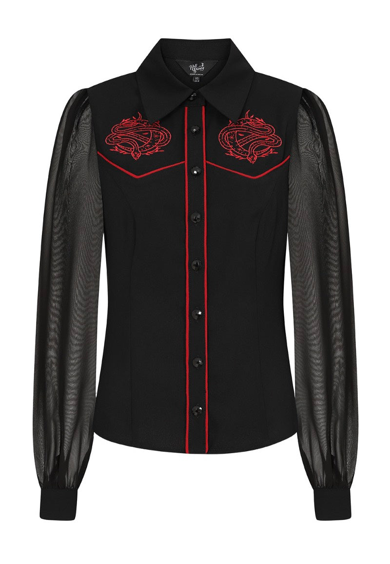 Hellbunny - Tallulah Black - Blouse | Women-Image