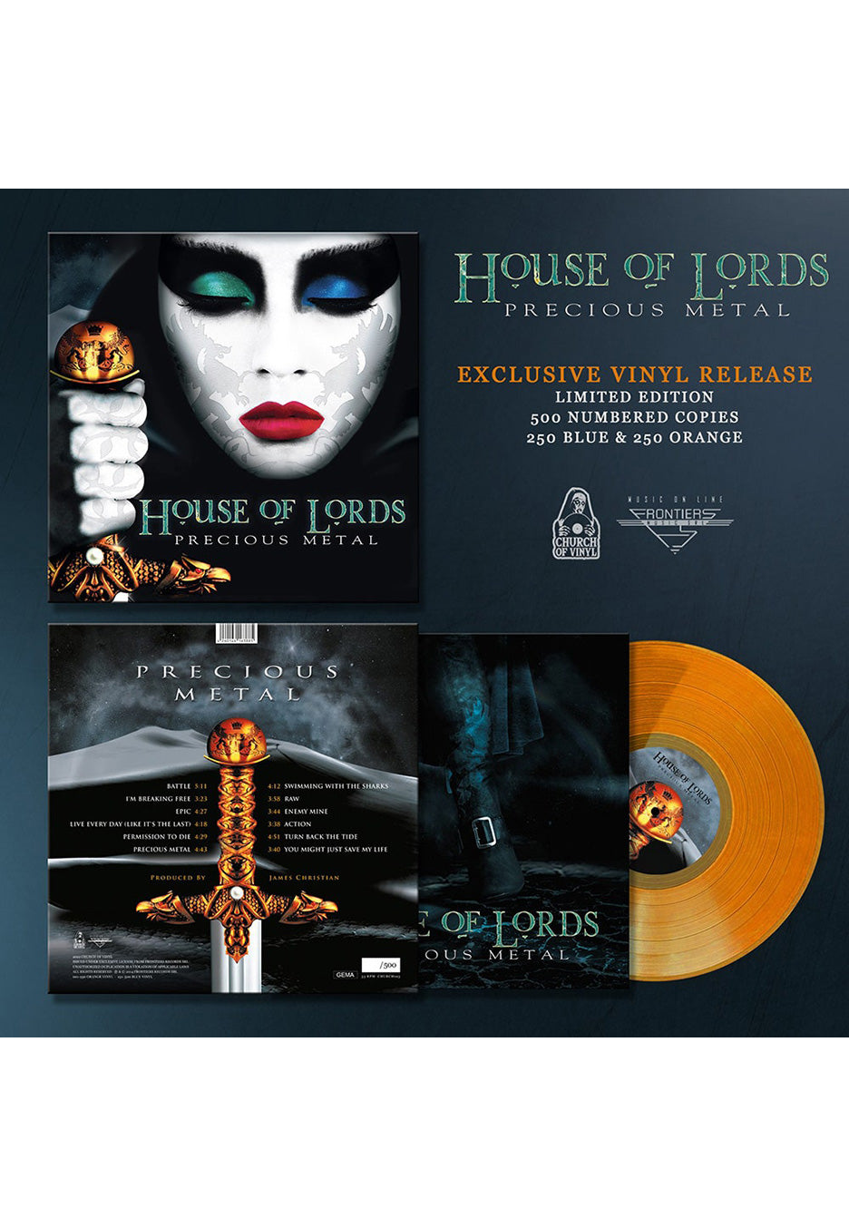 House Of Lords - Precious Metal Clear Orange - Colored Vinyl | Neutral-Image