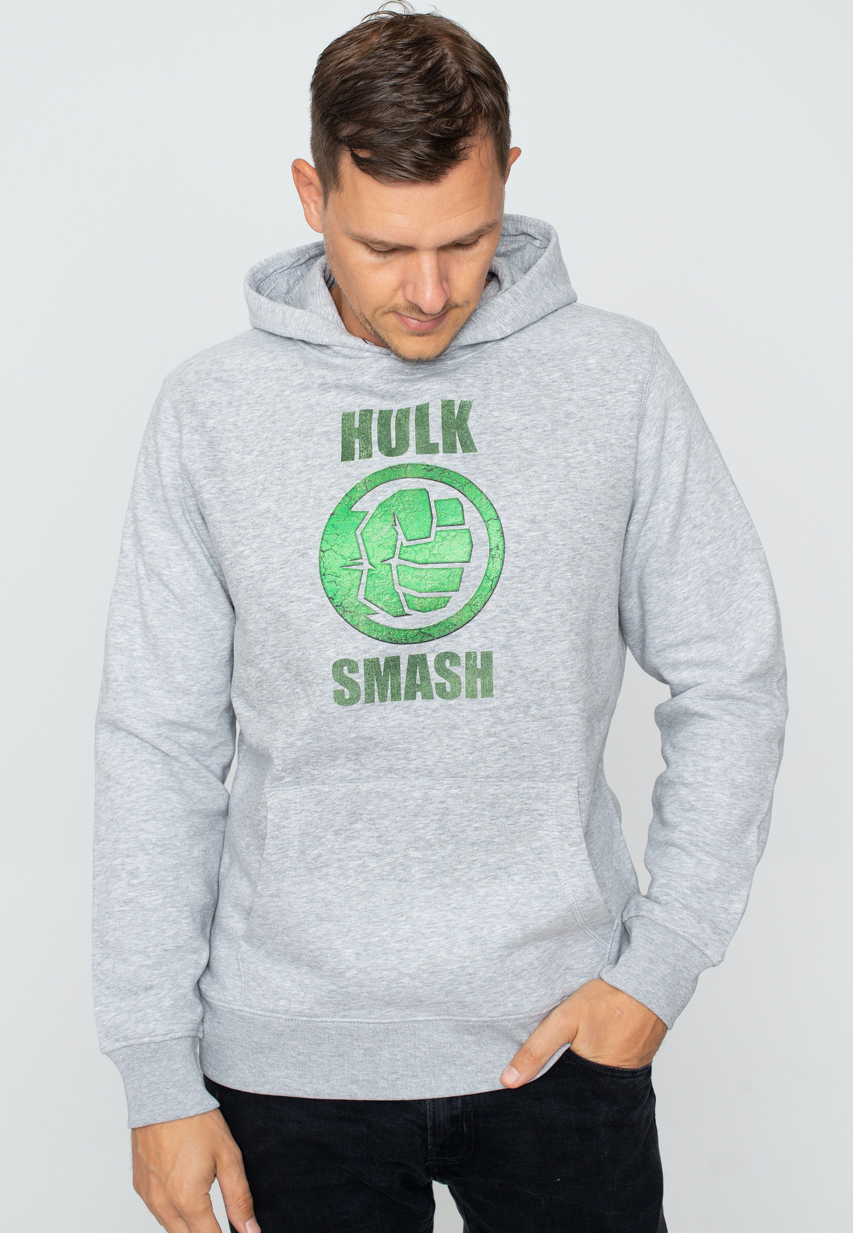 Hulk - Hulk It Heather Grey - Hoodie | Men-Image