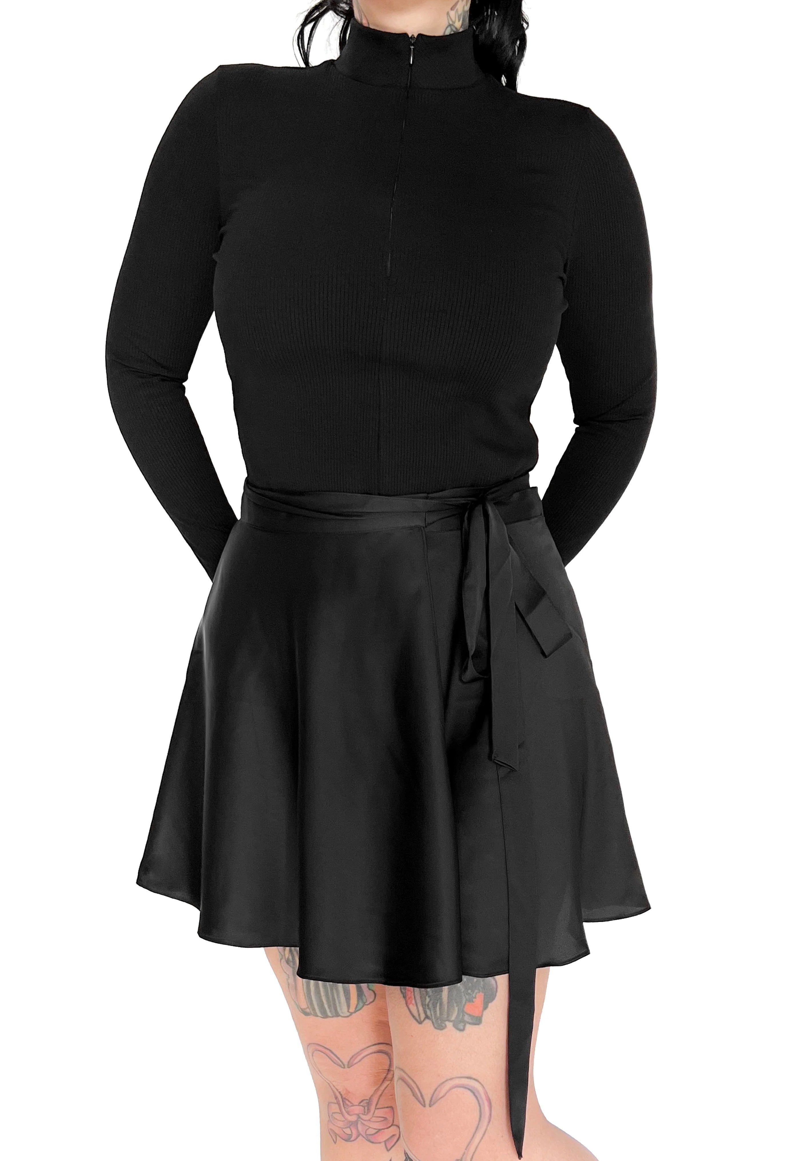 Foxblood - Ballet Wrap Black - Skirt | Women-Image