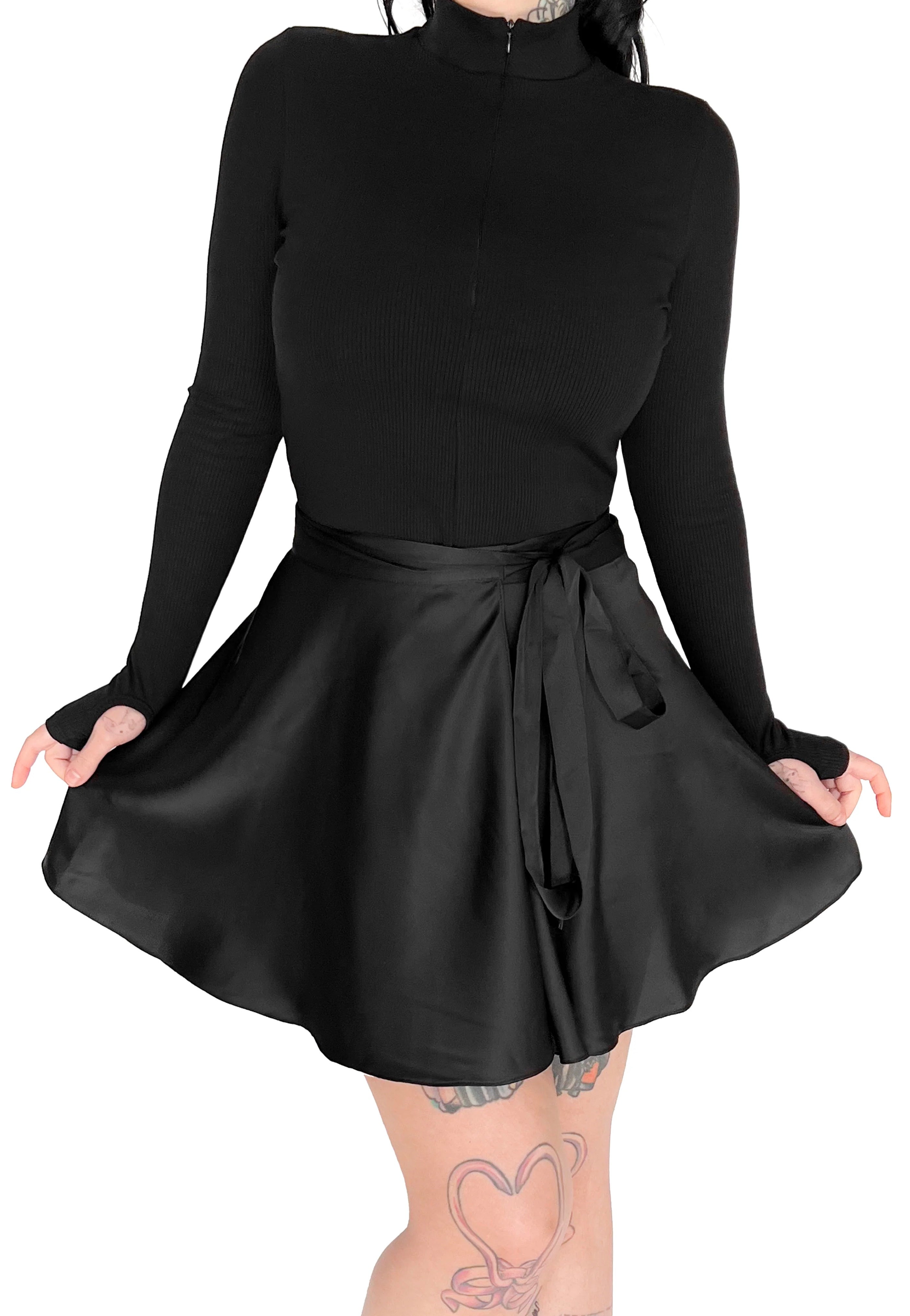 Foxblood - Ballet Wrap Black - Skirt | Women-Image