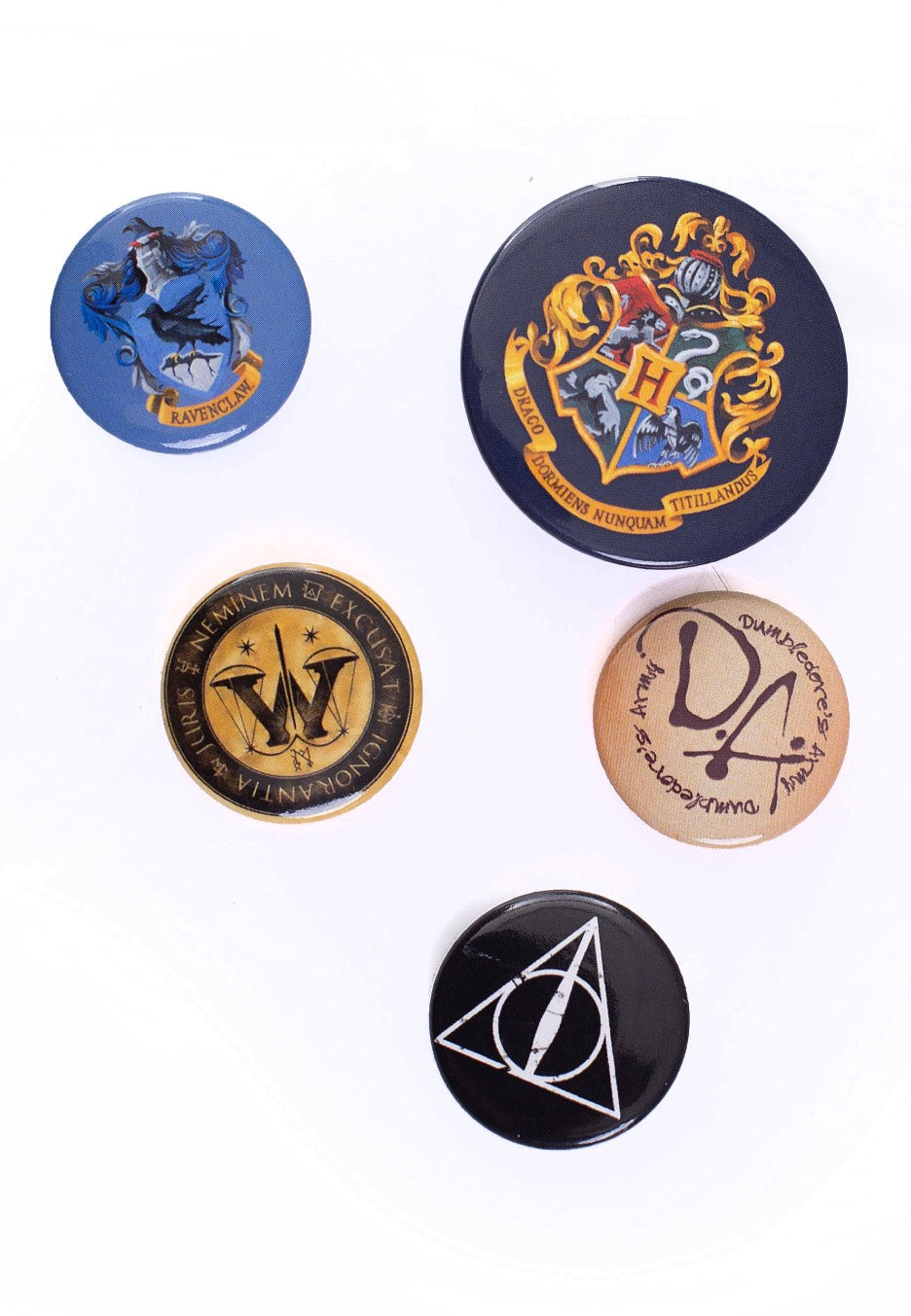 Harry Potter - Hogwarts Pack Of 5 - Button Set | Neutral-Image