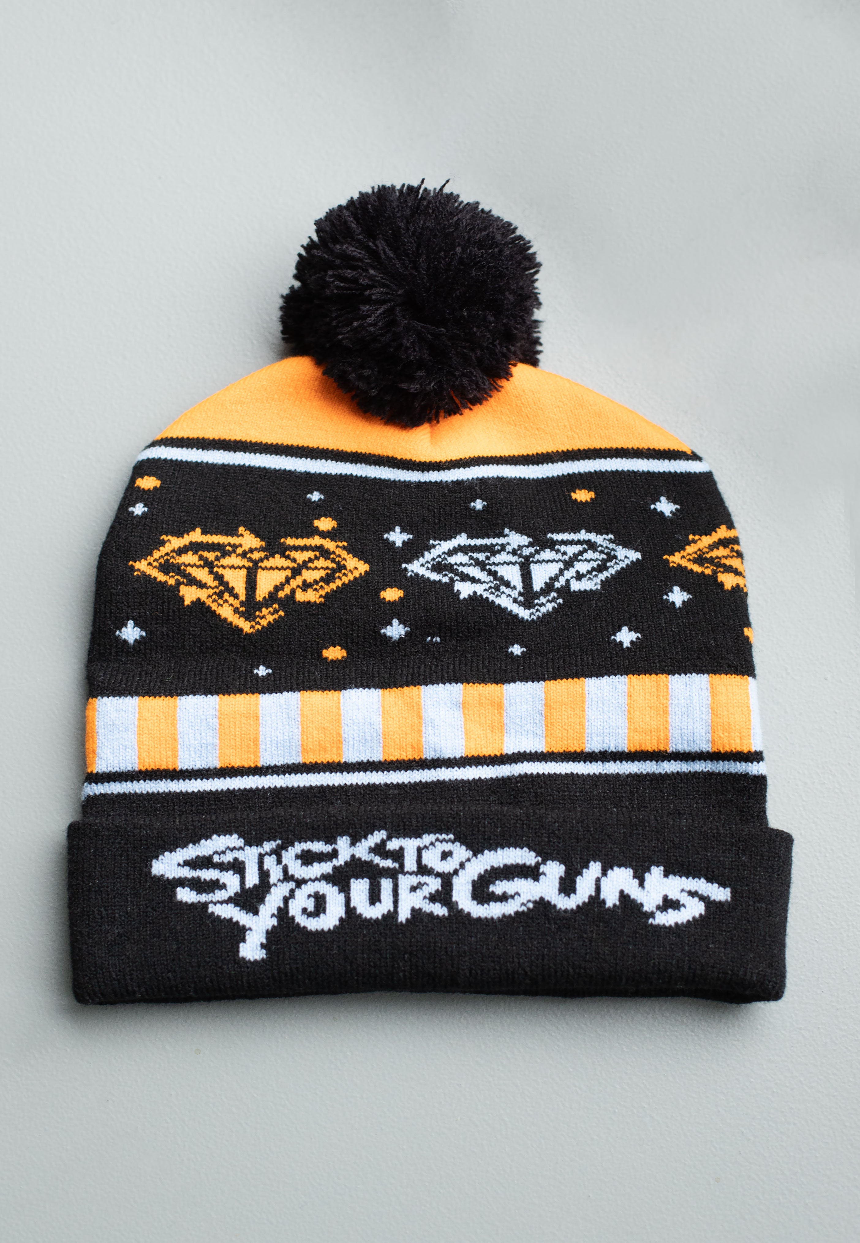 Stick To Your Guns - Diamond Logo Winter Knit - Beanie | Neutral-Image