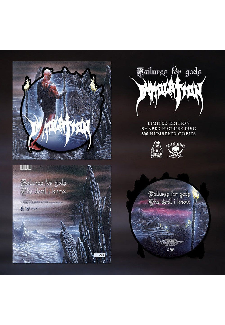 Immolation - Failures For Gods Shape - Colored Mini Vinyl | Neutral-Image