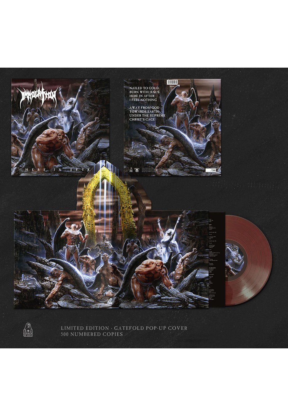 Immolation - Here In After Clear Brown - Colored Vinyl