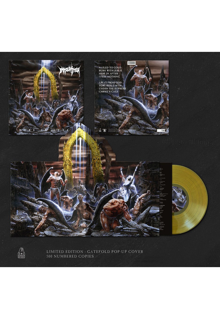 Immolation - Here In After Clear Yellow - Colored Vinyl