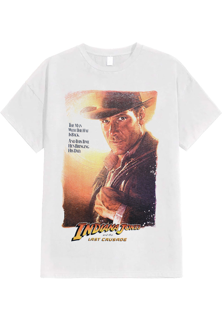 Indiana Jones - The Last Crusade Poster White - T-Shirt | Neutral-Image