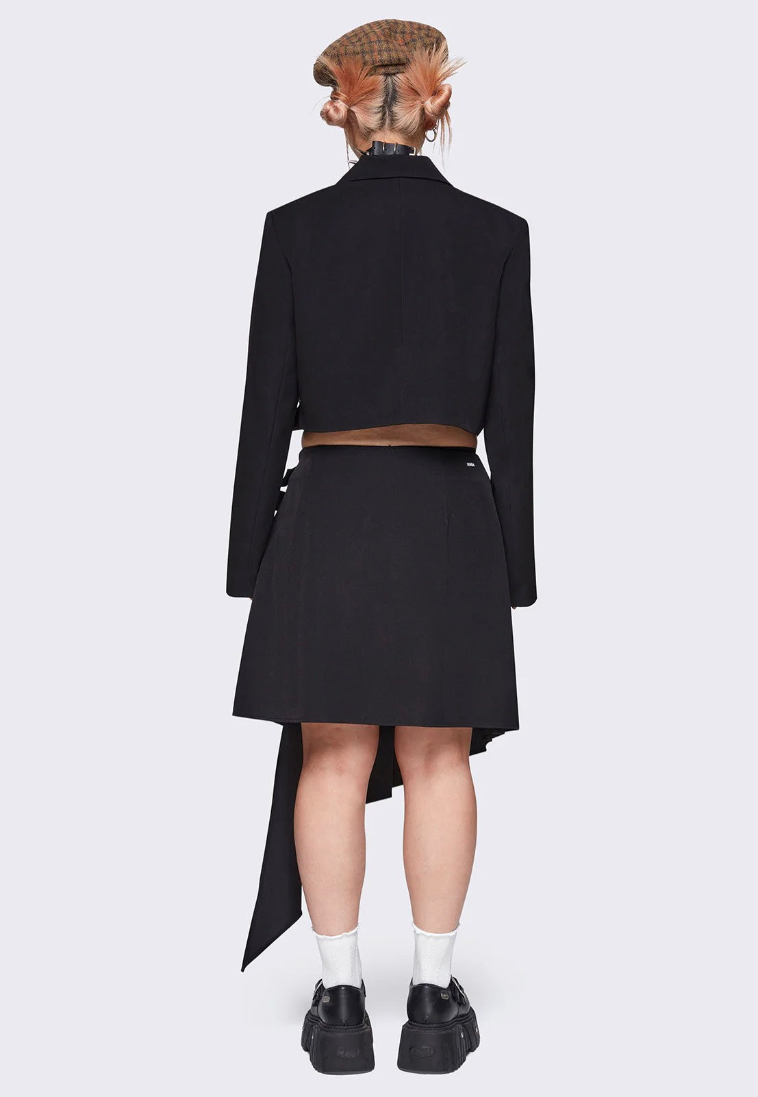 Minga London - Ingrid Black Cropped - Blazer | Women-Image